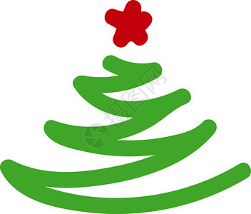 圣诞树和星的新年图案背景图片