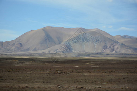 智利阿塔卡马沙漠的景观山地图片