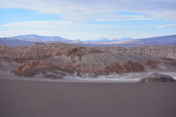 智利阿塔卡马沙漠的山地山洞图片