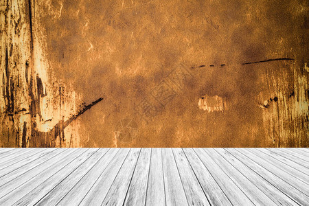 木材梯田和金属生锈墙壁纹理背景表层自然颜图片
