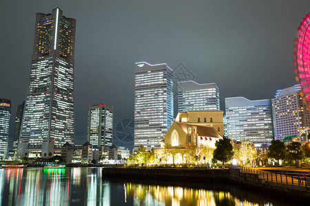 日本横滨夜景图片