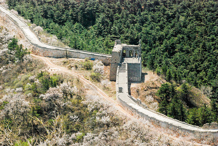 长城华表亚洲长城八达岭段背景