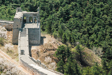 长城华表亚洲长城八达岭段背景