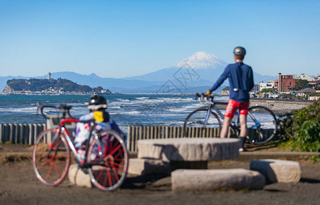 日本的富士山景观图片