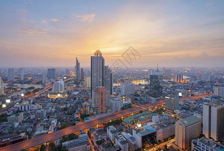 泰国曼谷Skyline的建筑城市风景图片