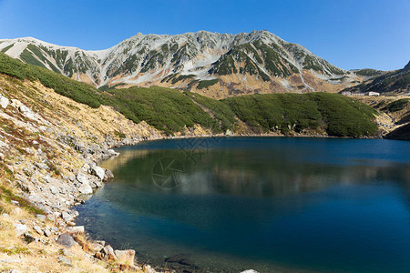 立山的御栗池图片