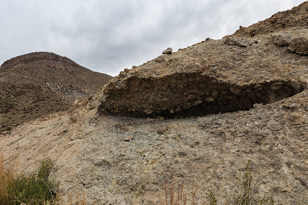 位于埃斯库洛斯附近的火山起源景观CabodeGata自然图片