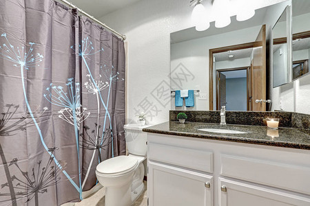 浴室的特色是白色墙壁白色空虚柜子图片