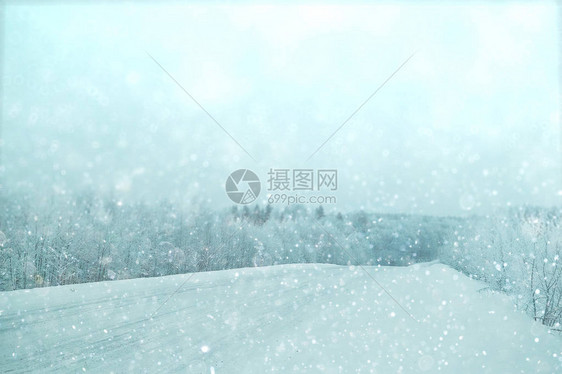 下雪地貌景观背景模图片