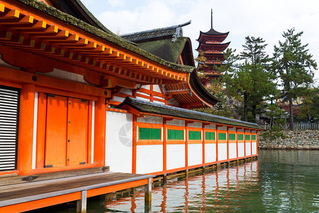 日本严岛神社图片