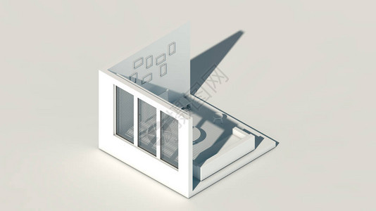 等距场景3d渲染室惊图片