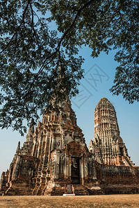 AYUTTHAYAYAYTHAILANDRuins和古董在阿尤图片