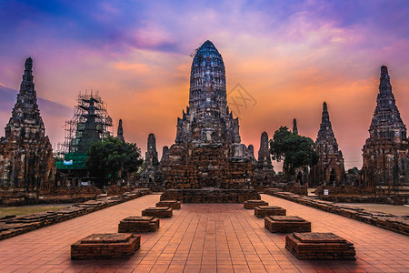 Ayutthaya历史公园的佛老THAILANDRu图片