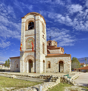 Panteleimon是马其顿奥赫里德的一个修道院图片