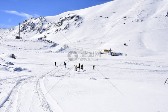 伊朗斯法罕Fereydunshahr滑雪胜地Barf图片