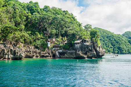 菲律宾博雷凯美丽的风景和岩石景观Bo图片
