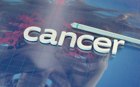 CANCER表面有解剖模型的文图片