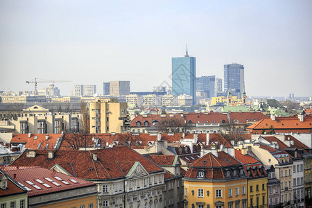 华沙市中心波兰旧城和图片