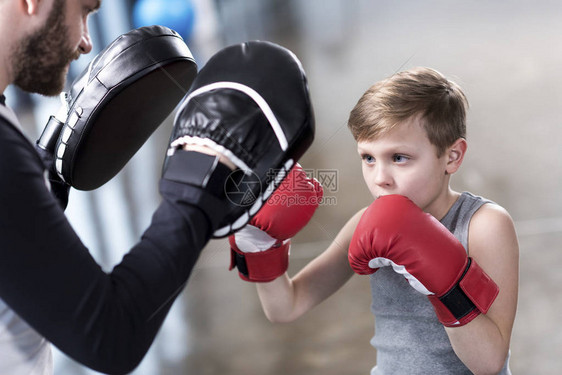 拳法的男孩拳击手图片