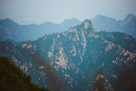 万里长城箭口荒原段背景图片