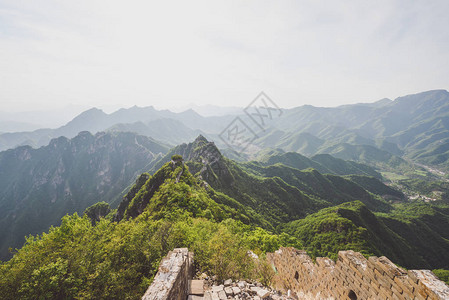 万里长城箭口荒原段图片