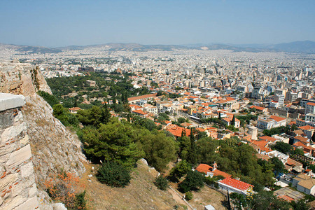 希腊雅典的鸟瞰图图片