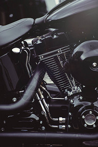 时髦的黑色机动车有影响力的摩托车艺术图片