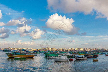 埃及亚历山大港的景色图片
