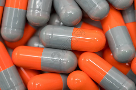 橙色灰色抗生素胶片药图片