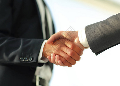 商业握手和商务人士商业概图片