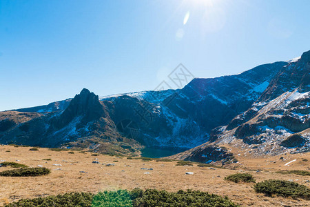 保加利亚里拉山和双湖美丽图片