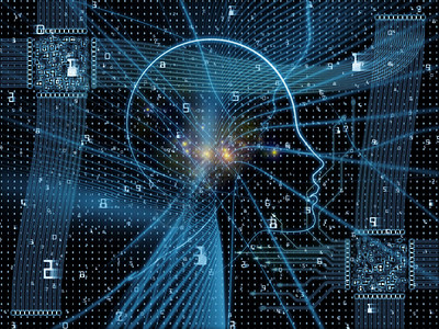 CPU思维系列计算机科学人工智能和通信学科人脸轮廓和技图片