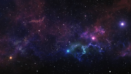 太空星云3d插图用于科学研究和项目图片
