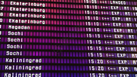 在机场登机航班信息电子时刻表分体式襟翼机械离场板航班时刻表背景图片