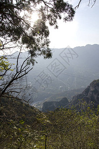 张家界地图山上房山背景