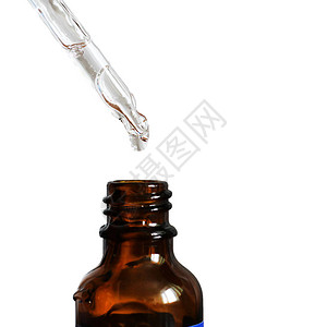 透明质酸在一瓶与移液管图片