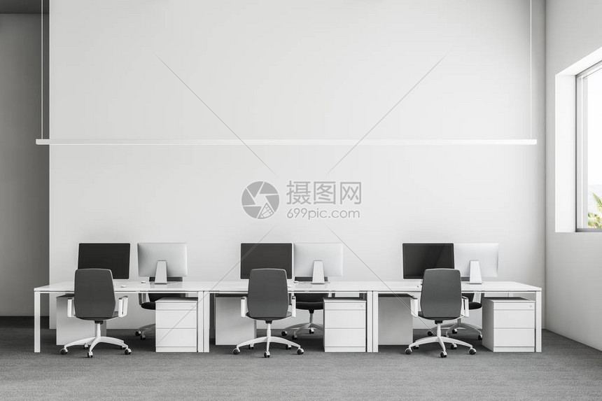 办公室内部的正面图高清图片下载-正版图片507455376-摄图网