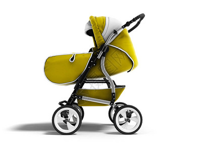 现代黄色婴儿漫步车全季三变压器图片