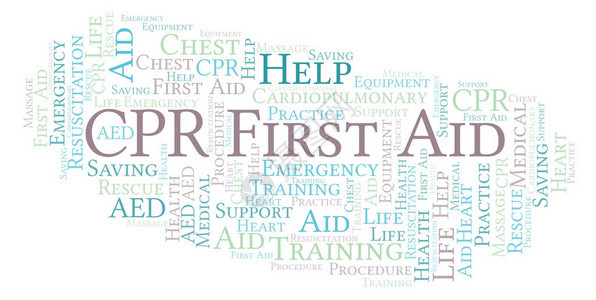 CPR急救单词云图片
