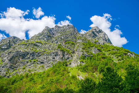 高山雪峰美景背景图片