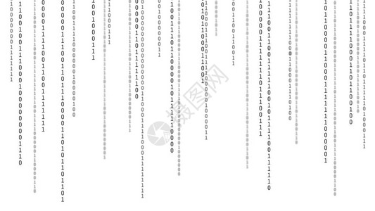 计算机屏幕上的01或二进制数在监控矩阵下的数字数据代码中的黑客或技术概念抽象插图图片