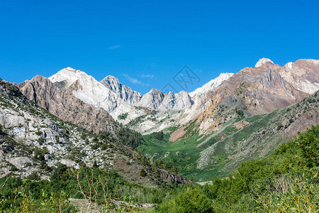 McGeeCreek峡谷夏季在东山区加利福尼亚州图片