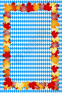 秋叶的Oktoberfestf背景图片