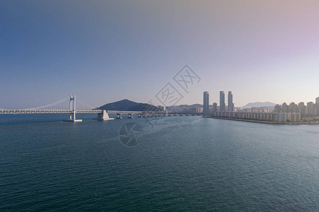 釜山Gwangandaegyo桥Diamond桥的景象图片