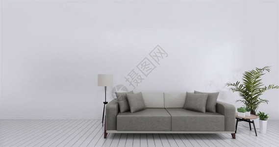 客厅内部墙壁模拟空白的色背景图片