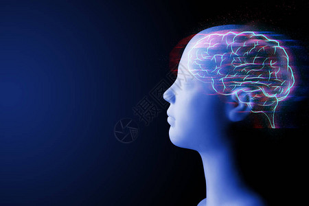 未来派ai细胞神经元大脑机器人深度学习技术社交网络科学与人类健康创造思维插图3背景图片
