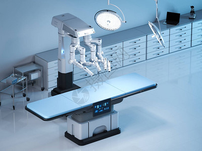 3d提供手术室的机器人外科图片