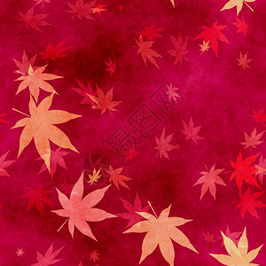 秋叶无缝背景图案背景图片