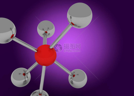 3d3d分子概念闪烁概念图片