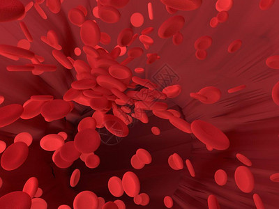 红血细胞在体内血液中流淌图片